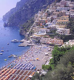 scenic view of positano harbour